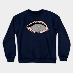 White Noise Eye Crewneck Sweatshirt